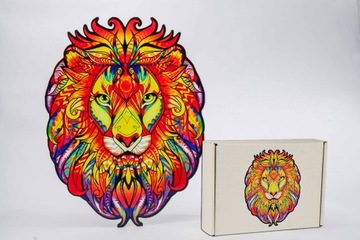 Деревянный пазл для взрослых Gift Lion 2 XXL