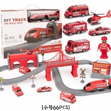 Kolejka elektryczna Autree DIY Track Fire Rescue