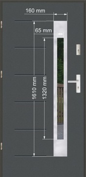 Входные двери GALA 23INOX БЕЗРАМНЫЕ LUX80