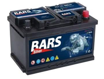 Akumulator BARS Silver 12V 75Ah 680A (EN)