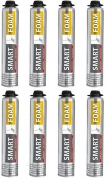 8szt Piana montażowa PISTOLETOWA NISKOPRĘŻNA KLIMAS WKRĘT-MET 750ml