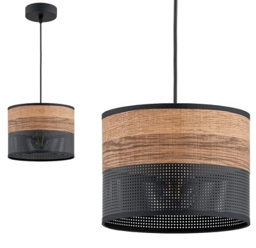 LAMPA WISZĄCA SUFITOWA ŻYRANDOL ABAŻUR NOWOCZESNA LED