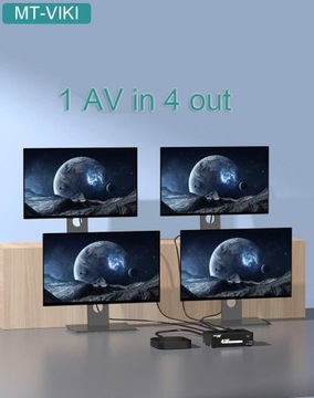 PRZEŁĄCZNIK KVM HDMI MT-VIKI 4 PORTY