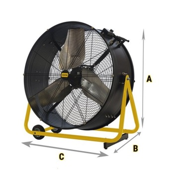 Профессиональный осевой вентилятор-циркулятор MASTER DF 30P, 10200 м3/ч