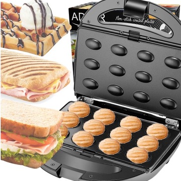 OPIEKACZ GRILL 5w1 GOFROWNICA SANDWICH ORZESZKI