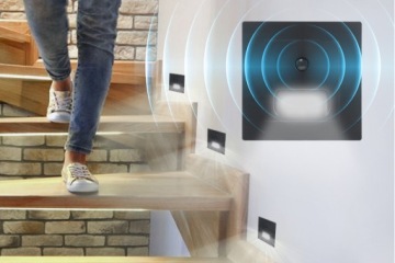 3x ЛЕСТНИЧНЫЙ СВЕТ НАПОЛЬНЫЙ СВЕТИЛЬНИК ДЕРЖАТЕЛИ СВЕТОДИОДОВ ДАТЧИК ДВИЖЕНИЯ 230 В