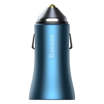 БЛОК ПИТАНИЯ АВТОМОБИЛЬНОГО ЗАРЯДНОГО УСТРОЙСТВА BASEUS 1X USB-C USB-A QC 4.0 PD 40 Вт