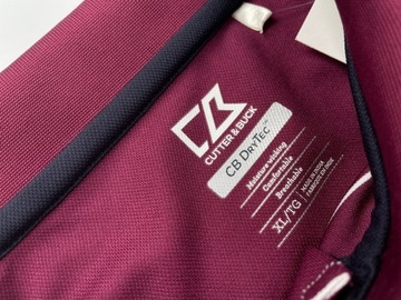 Мужская спортивная рубашка-поло CUTTER&BUCK в полоску Drytec, размер XL