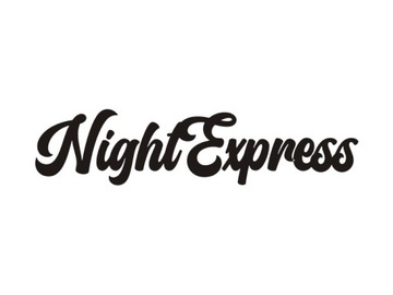 Naklejka NIGHT EXPRESS na ciężarówkę tira szybę busa *KOLORY *44cm