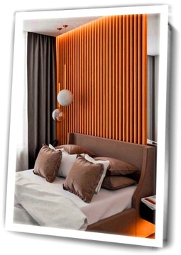 LUSTRO 80x110 ŁAZIENKOWE LED PODŚWIETLANE WZORY