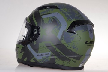 МОТОЦИКЛЬНЫЙ ШЛЕМ LS2 FF353 RAPID II Thunder Birds Military ECE 22.06