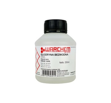 GLICERYNA ROŚLINNA BEZWODNA - czysta - 250ml