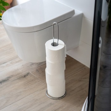 STOJAK NA PAPIER TOALETOWY UCHWYT STALOWY 54 CM