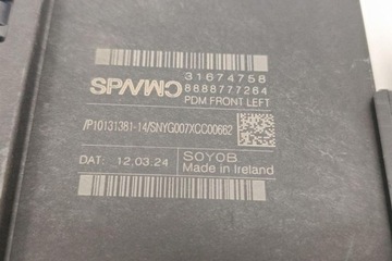 MOTOREK OKNO PŘEDNÍCH LEVÝCH DVEŘE VOLVO XC90 I 927588103 1.97L 2024