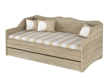 Łóżko dziecięce LULU dąb 160x80 BABYBOO szuf