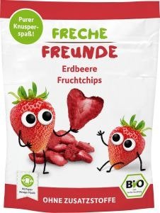 Chipsy Truskawkowe Bez Cukru 12g - Erdbar