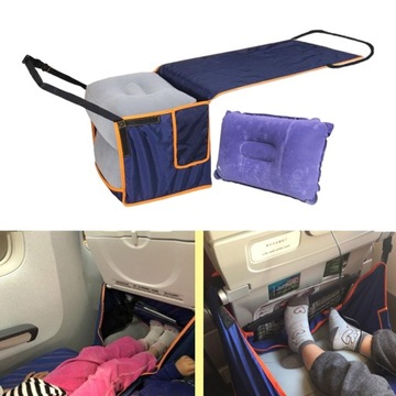 Детская дорожная кровать с подставкой для ног в самолете