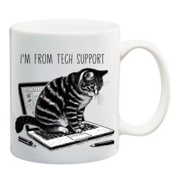 KUBEK TECH SUPPORT kot pomoc techniczna komputer informatyk