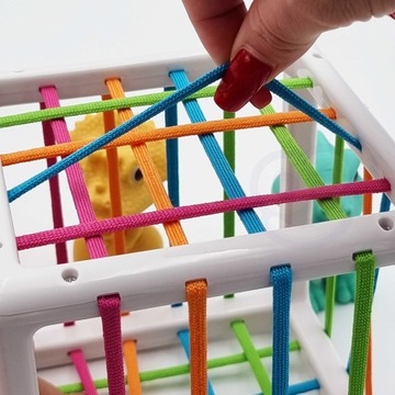 ГИБКИЕ ОБРАЗОВАТЕЛЬНЫЕ СЕНСОРНЫЕ КУБИКИ СОРТИРОВЩИК ДИНОЗАВРОВ 6 шт. ВУПИ