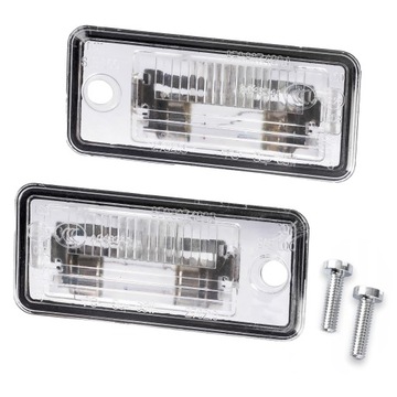 LAMPKI PODŚWIETLENIA TABLICY REJESTRACYJNEJ AUDI A3 8P A4 B6 B7 A5 A8 D3 Q7
