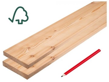 Deska heblowana surowa 2x10x100cm świerk sosna 100 deska sucha kantówka