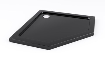 ПЯТИГОНАЛЬНАЯ ДУШЕВАЯ КАБИНА, ЧЕРНЫЙ КАРКАС 80x80