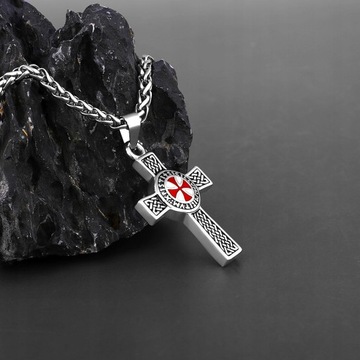 КУЛОН Мальтийский Крест тамплиеров СТАЛЬ