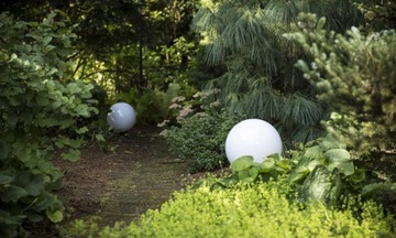 8 садовых ламп на солнечных батареях с шипами БЕЛЫЙ СВЕТОДИОДНЫЙ ШАР 10 см