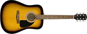 6-струнная акустическая гитара Fender, правая, Sunburn