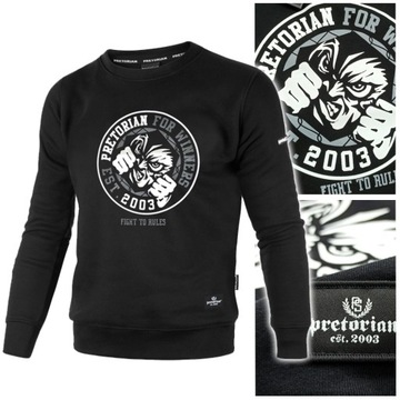 PRETORIAN Bluza męska klasyczna czarna r.M