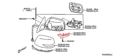 SMĚROVKA BLIKAČ BOČNÍ ZRCÁTKO LEVÝ SUBARU LEGACY OUTBACK IMPREZA