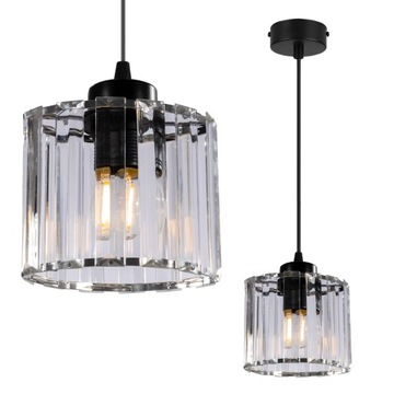 LAMPA WISZĄCA SZKLANA STOŁOWA KUCHENNA GLAMOUR