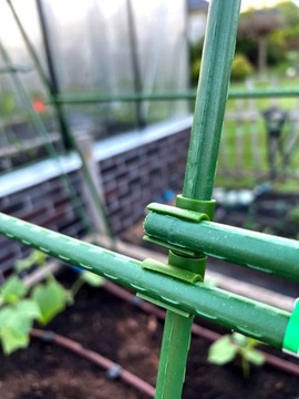 Стальной садовый столб 1,1см х 100см - набор из 10 шт. для помидоров, огурцов