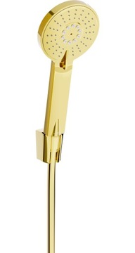 MEXEN ZESTAW PRYSZNICOWY SŁUCHAWKA R-40 WĄŻ ZŁOTY