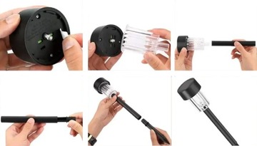 Солнечная светодиодная садовая лампа, встроенный столб