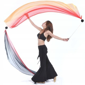 2x Poi rzucane piłki Fairy Belly Dance Stage