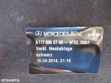 MERCEDES CLA W117 POLIČKA KUFRU A1176900749