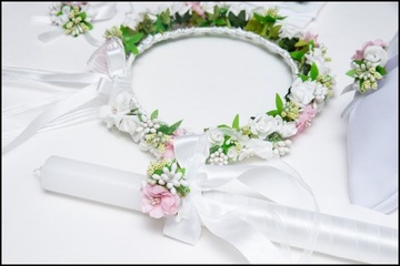 НАБОР ДЛЯ ПРИЧАСТИЯ, ВЕНОК, СУМКА, ПЕРЧАТКИ, КРЕМ