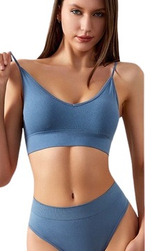 КОМПЛЕКТ СПОРТИВНОГО БЕЛЬЯ БЕСШОВНЫЙ, РЕЗИНКА, L