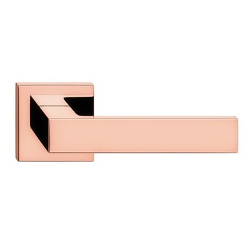 KLAMKA WEWNĘTRZNA CUBE PREMIUM kwadrat MIEDŹ PVD