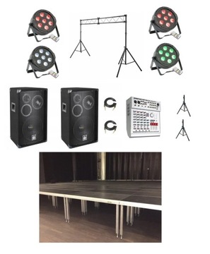 KOMPLETNA SCENA + NAGŁOŚNIENIE + OŚWIETLENIE , FV