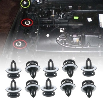 10 шт. зажимы для обшивки внутренней двери 8E0868243 с герметиком для Audi A3