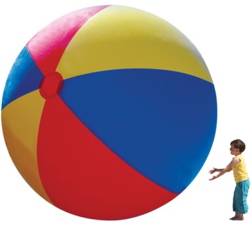 ГИГАНТСКИЙ ПЛЯЖНЫЙ МЯЧ 130 СМ!!! ПВХ 0,2 мм