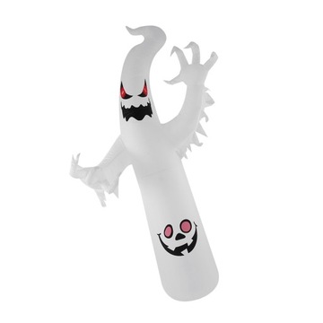 2,4 m Halloween nadmuchiwany biały duch z