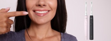 2 зубные щетки PHILIPS SONICARE SONIC ДЛЯ ДВУХ РОЗОВЫЙ ЧЕРНЫЙ