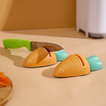 Точилка для ножей, точильный камень, морковь, кухня, забавная