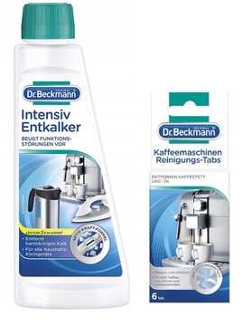 Odkamieniacz Dr. Beckmann 250 ml do ekspresów+tabletki usuwające tłuszcz