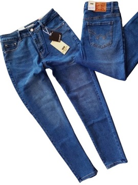 MS10 SPODNIE JEANS M.SARA LIFE'S Wysoki Stan Duże rozm. L/40 (m)