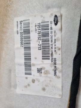 FORD KUGA MK3 2020 R ПОТОЛОК