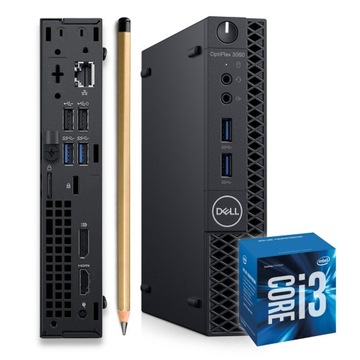 Mini Komputer Dell Optiplex 3060 Tiny I3 8GEN 16GB Nowy 256SSD Win11